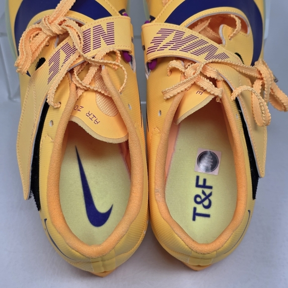 Nike Long Jump Elite Men\'s Size 11 Citron Pulse Indigo Burst Yellow FZ9326-800